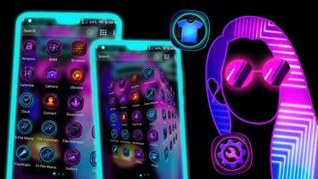 Dark Girly Launcher Theme اسکرین شاٹ 1