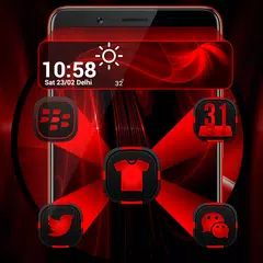 download Dark Red Launcher Theme APK