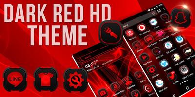 Dark Red Launcher Theme স্ক্রিনশট 2