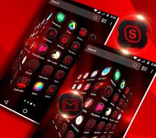 Dark Red Launcher Theme скриншот 3