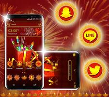 Diwali Crackers Launcher Theme capture d'écran 3