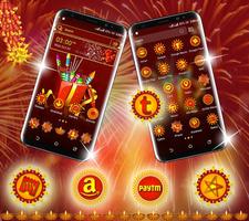 Diwali Crackers Launcher Theme capture d'écran 2