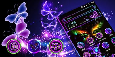Glow Butterfly Launcher Theme screenshot 2