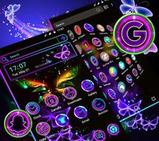 Glow Butterfly Launcher Theme ảnh chụp màn hình 3