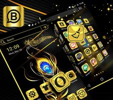 Gold Feather Launcher Theme syot layar 2