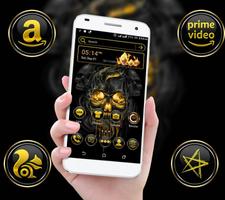 Gold Skull Launcher Theme-poster