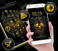 Gold Skull Launcher Theme capture d'écran 3