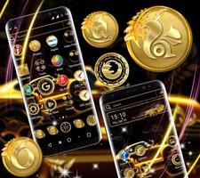 Golden Car Launcher Theme скриншот 3