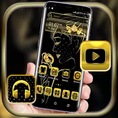 download Golden Girl Launcher Theme APK