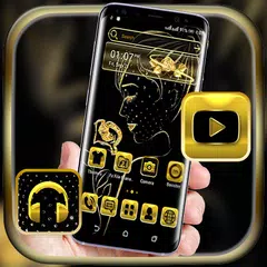 Baixar Golden Girl Launcher Theme APK