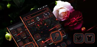 Gothic Rose Launcher Theme