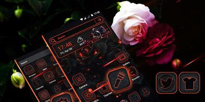 Gothic Rose Launcher Theme ảnh chụp màn hình 1