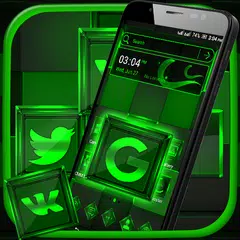 Green Light Launcher Theme APK download