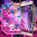 Pink Rose Launcher Theme icono