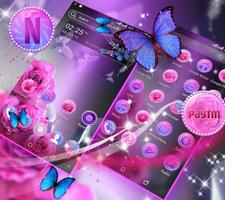 Pink Rose Launcher Theme Affiche