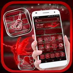 download Red Brick Launcher Theme APK