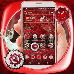 download Red Leaves Launcher Theme APK