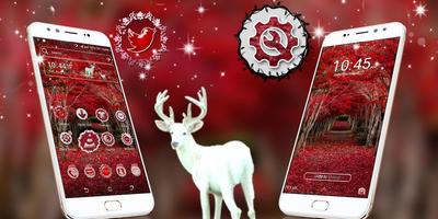 Red Leaves Launcher Theme screenshot 1