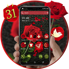 Rose in Black Launcher Theme icon