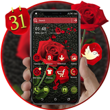 Rose in Black Launcher Theme icon