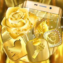 Golden Rose Launcher Theme APK Herunterladen