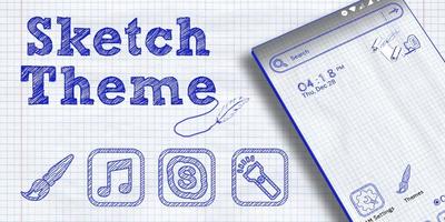 برنامه‌نما Sketch Launcher Theme عکس از صفحه