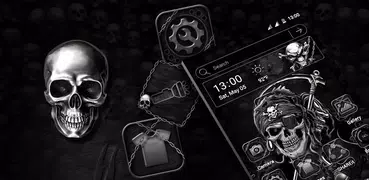 Skull Devil Launcher Theme