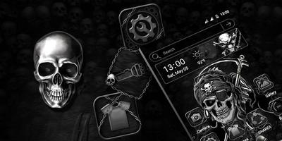 Skull Devil Launcher Theme captura de pantalla 1