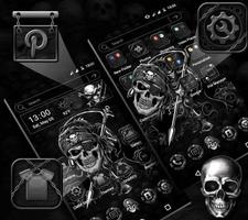 Skull Devil Launcher Theme captura de pantalla 2