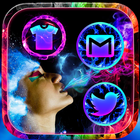 Smoke Colors Launcher Theme simgesi