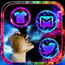 Smoke Colors Launcher Theme aplikacja