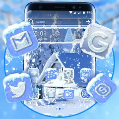 Ice Snow Launcher Theme APK download