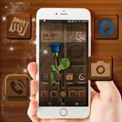 Wooden Launcher Theme Icon
