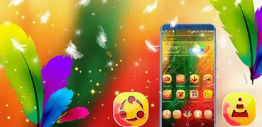 Yellow Feather Launcher Theme