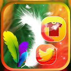 Yellow Feather Launcher Theme أيقونة