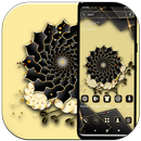 Black Mandala Flower Theme APK