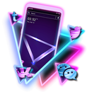 APK Neon Triangle Launcher Theme