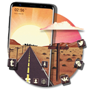 APK Desert Sunrise Road Launcher