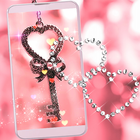 Valentine amor bloqueo live wallpaper icono