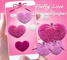 برنامه‌نما Pink Fluffy Love Heart Live Wallpaper 2020 عکس از صفحه