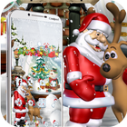 Merry Christmas Santa theme 3D ไอคอน