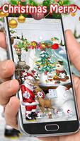 پوستر Merry Christmas Santa theme 3D