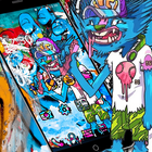 graffiti theme monster আইকন
