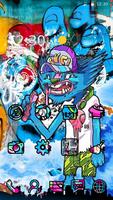 graffiti theme monster পোস্টার