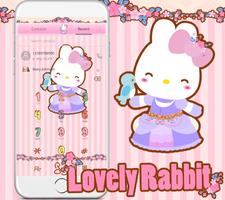 Lovely Rabbit Theme স্ক্রিনশট 2