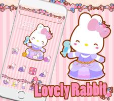 Lovely Rabbit Theme ảnh chụp màn hình 3