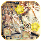 Gold Christmas Theme Wallpaper আইকন