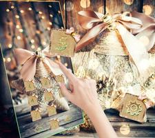 Gold Christmas Theme Wallpaper स्क्रीनशॉट 3