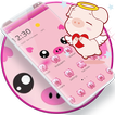 Pink Cute Piggy Cartoon Theme