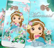 Cute Mermaid Theme الملصق